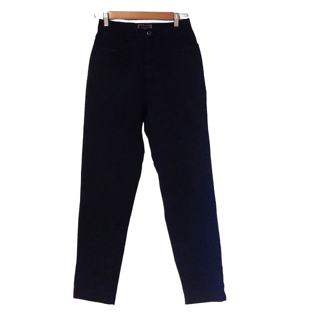 Louis London Compagnon Black Barrell Taper Denim Jeans Multi Stretch Italy 38